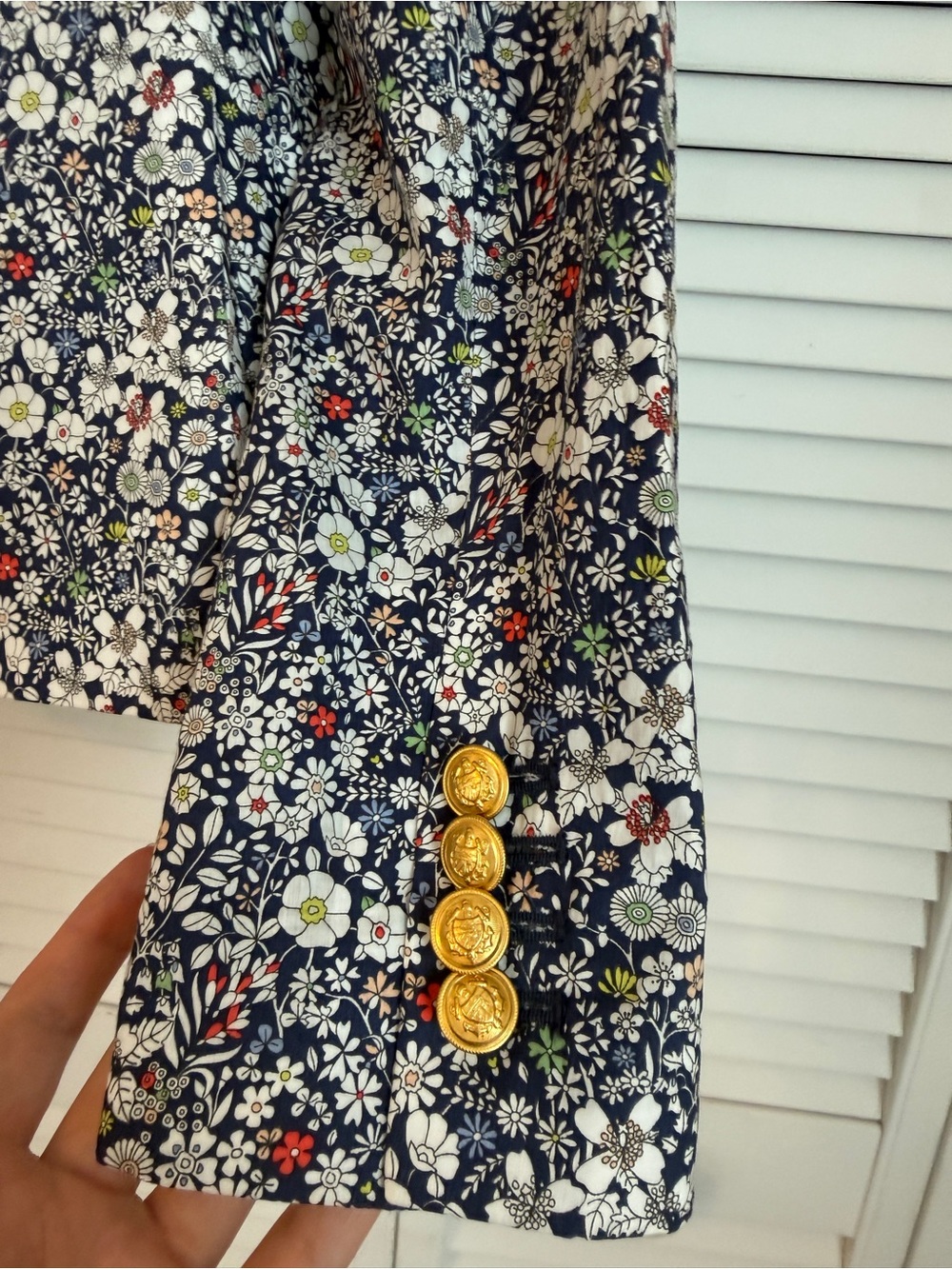 J.Crew Womens Liberty Art Fabrics Schoolboy Blazer Size 2 June's Meadow Floral - Picture 7 of 9